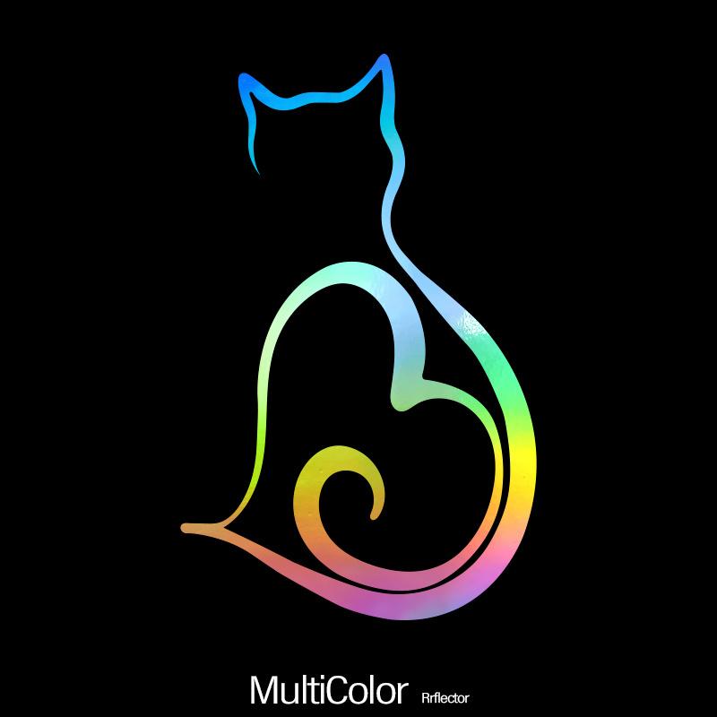 Katter Elsker Hjerte Bilklistremerker for Vindu Støtfanger Styling Dekorasjon Ripe Dekning Biltilbehør Selvklebende Vinylmerker