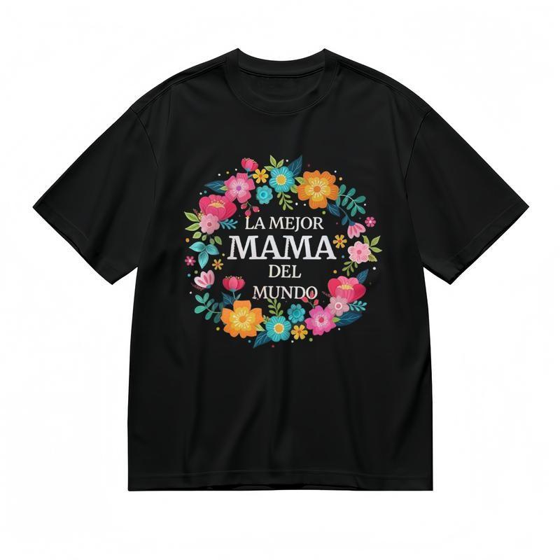 

Men s Breathable Classic T-Shirt Best Mom In The World Floral Graphic Tee M