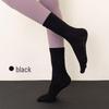 Professional Non-Slip Five-Finger Yoga Socks for Pilates, Aerobics, Indoor Sports, and Fitness - Sweat-Absorbent, Breathable, Mid-Calf Floor Socks.