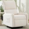Korser Sherpa 360 Degree Swivel Glider Chair, Rocking Armchair with Side Pocket, Compact Furniture for Small Spaces Living Room