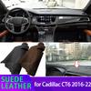 For Cadillac CT6 2016 2017 2018 2019 2020-2022 Liner Anti-Slip Mat Anti-UV Suede Leather Dashboard Cover Pad Sunshade Dashmat
