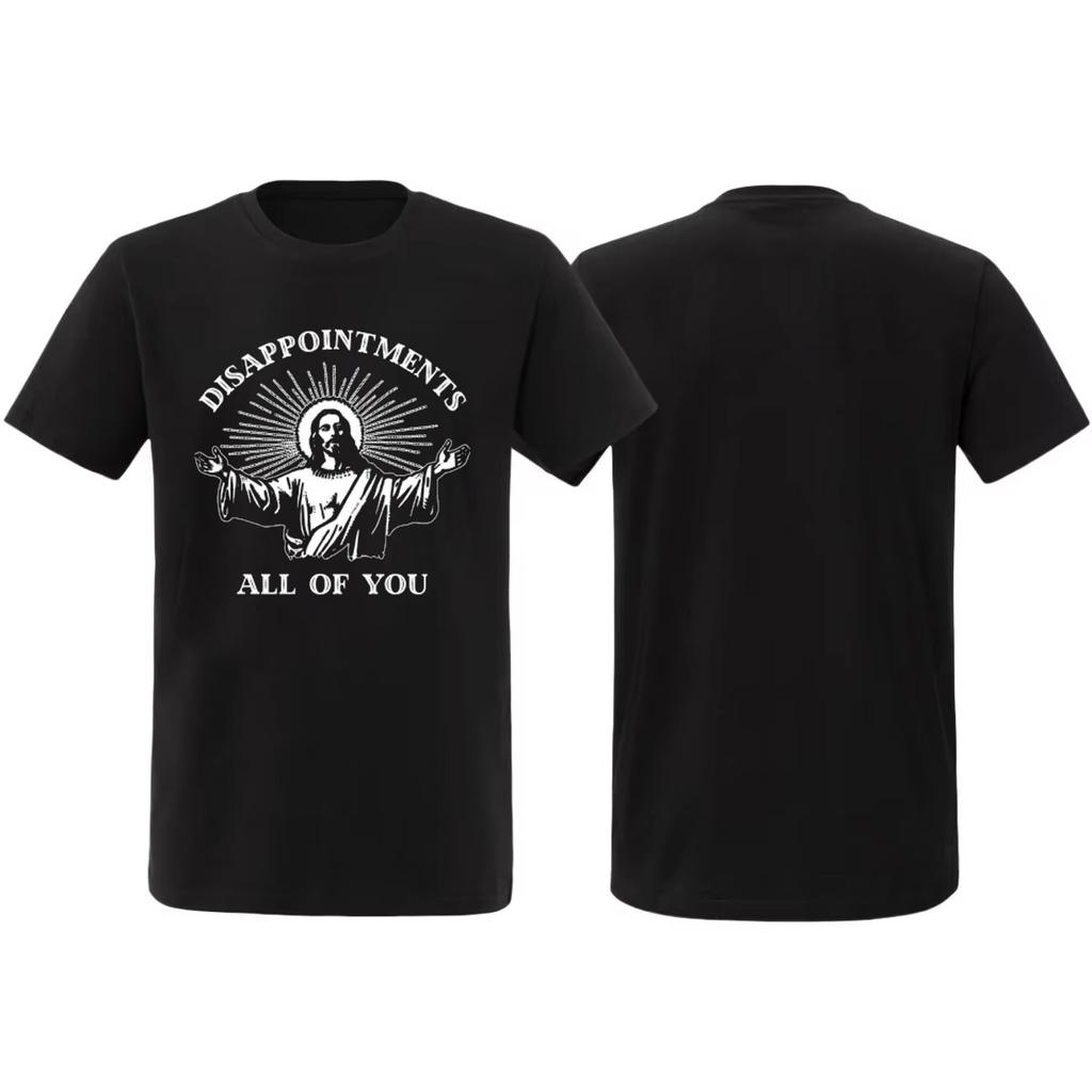 Zklamání Všichni Vy Ježíš Meme Tričko léto bavlna Pánské Dámské top tričko Krátký Rukáv Streetwear Ležérní Trendy Oversized