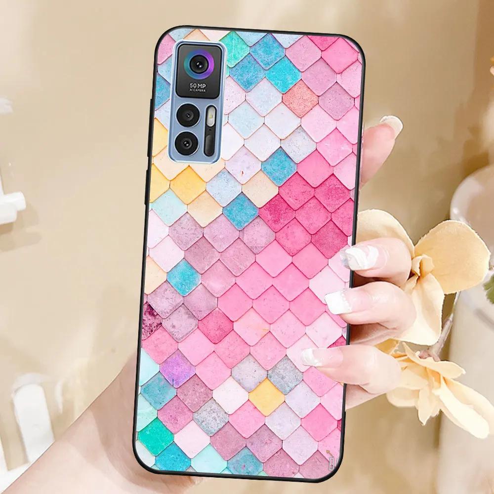 Case For TCL 30 5G Coque TCL 30 Plus TPU Soft Silicone Fashion Phone Funda For TCL 30 Plus Back Cover Case Luxury Capa Bumper