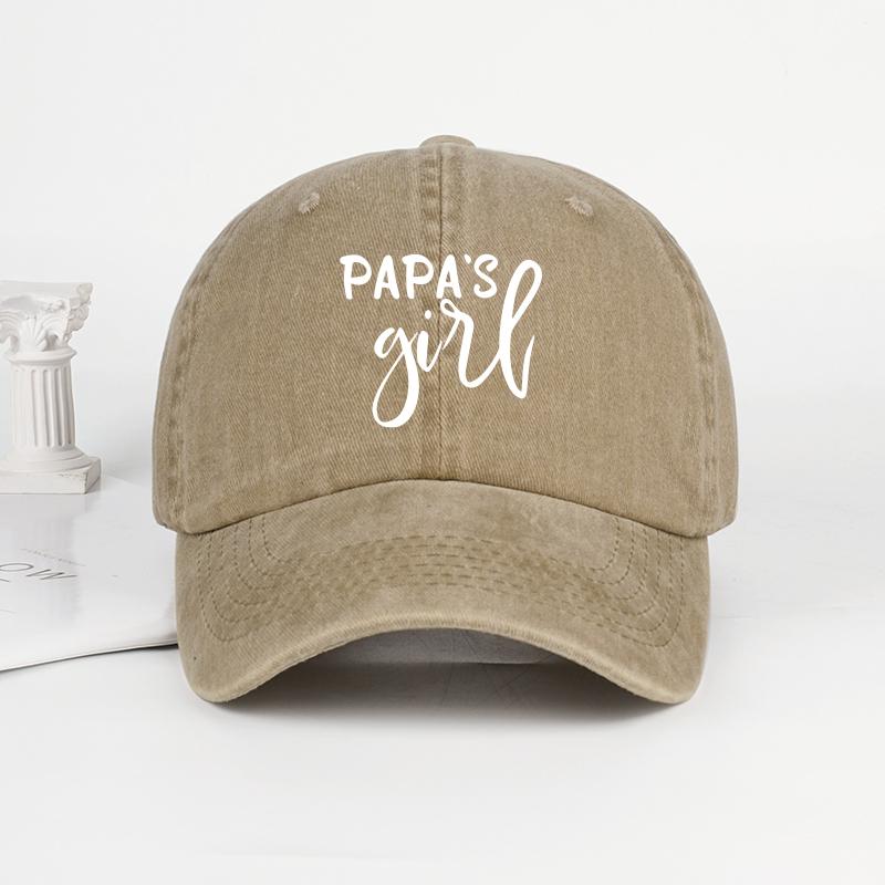 Daddys Little Sweetheart RetroStyle Washed Baseball Cap  Adjustable WoUnisexs Dad Cap  Gift for Daughter