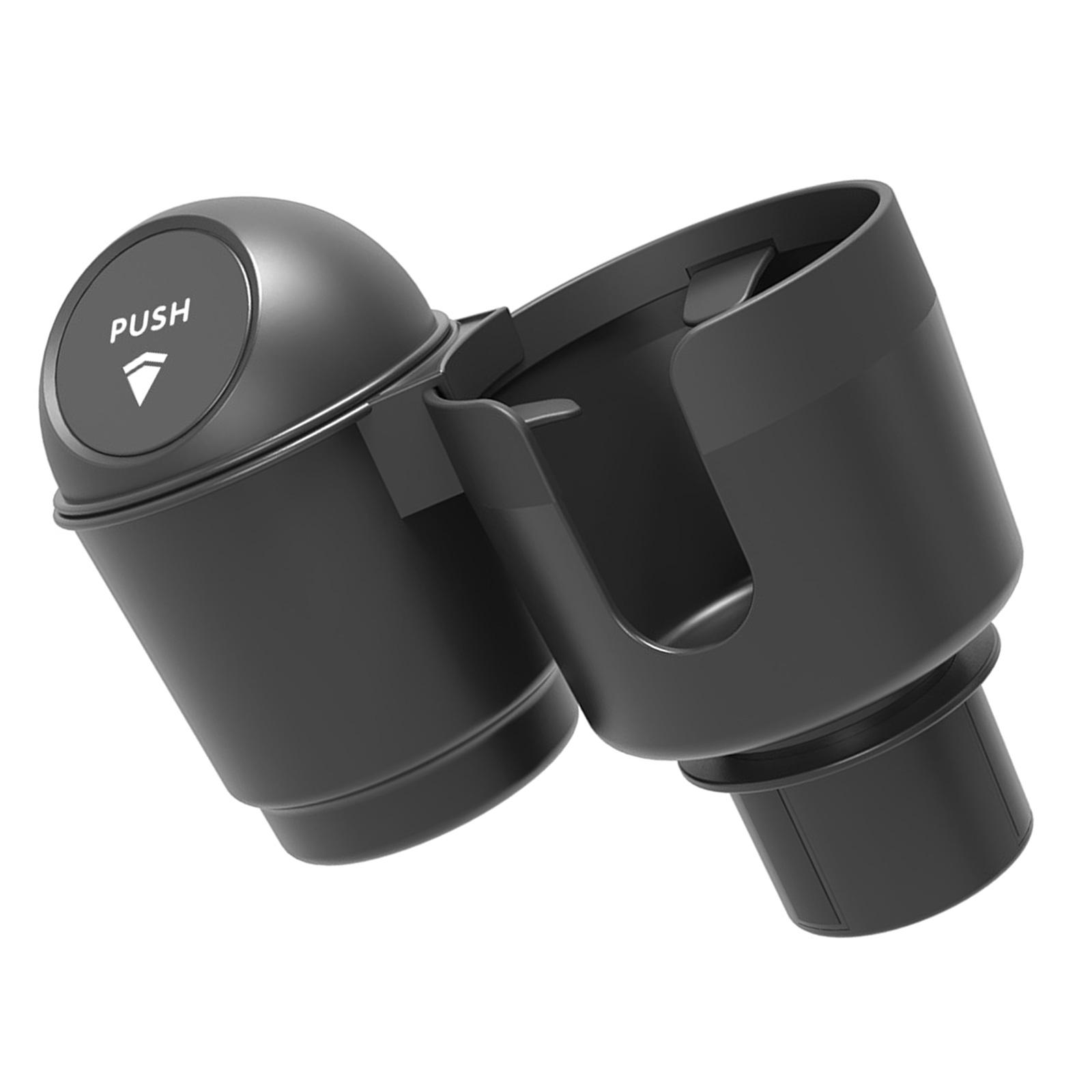 

Universal Car Accessory With Double Purpose Cup Holder & Small Item Storage Space Easy Installation No Tools Required