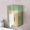 Wall Mounted Tissue Box Holder Large Capacity Transparent Design Simple