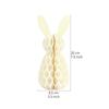 5Pcs Easter Bunny Honeycomb Party Supplies Set, Table Centerpiece and Hanging Decorations for Birthday