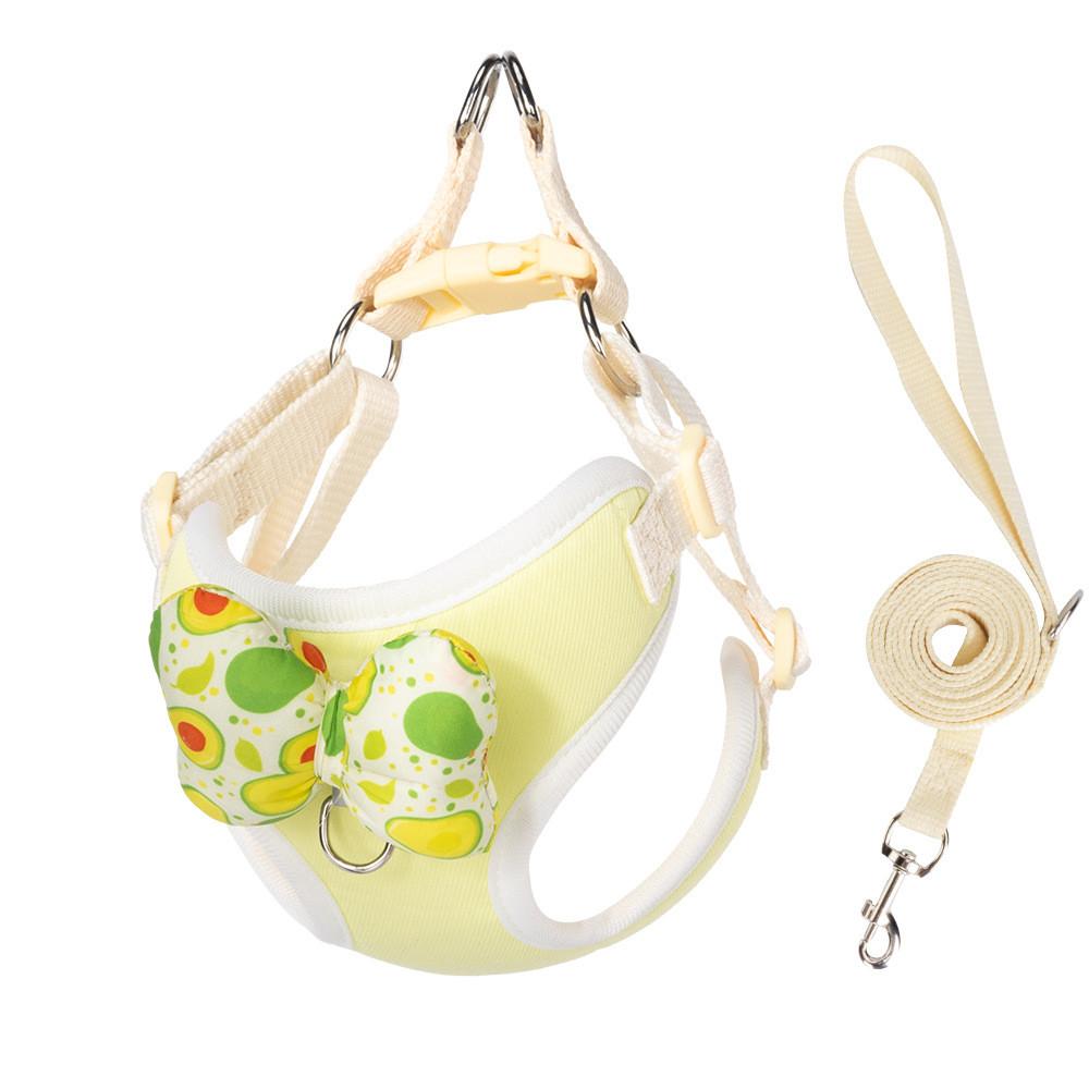 Pet Dog Harness With Bowknot Soft Comfortable No Pull For Small Medium Large Dogs