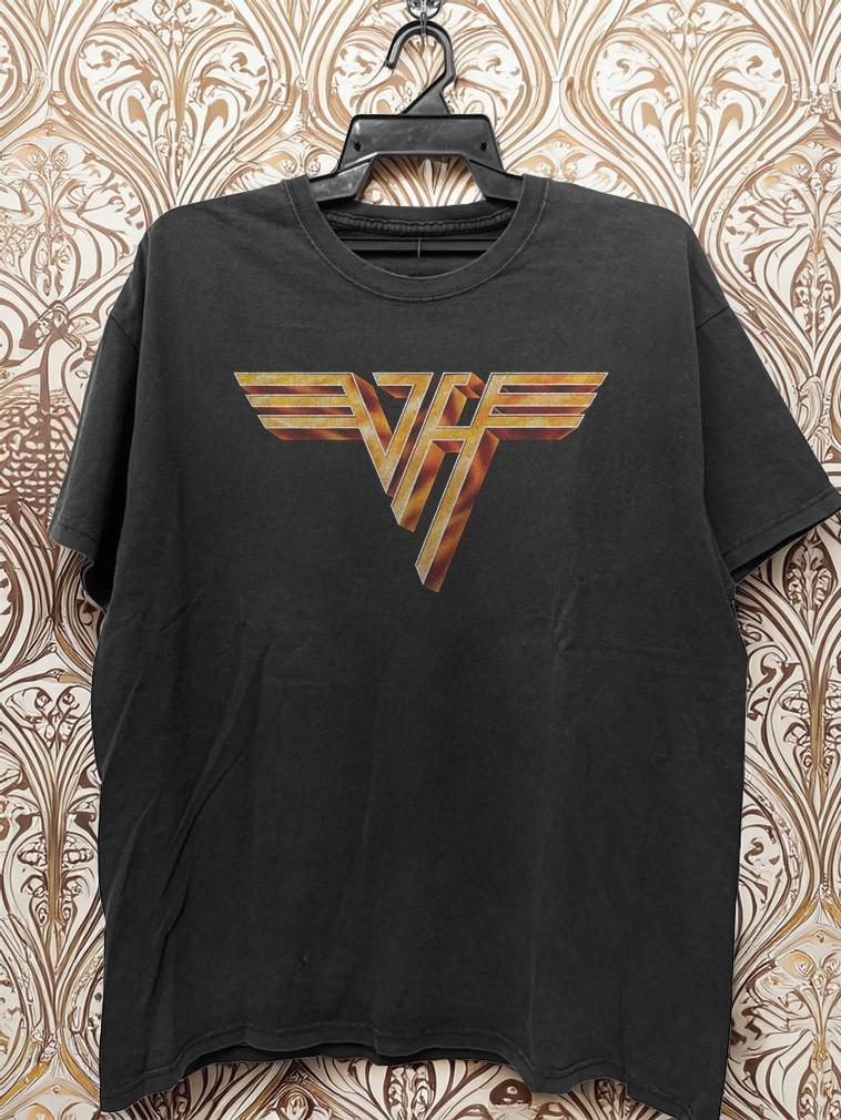 NEW! Van Halen Classic Logo Black Unisex T-shirt Size S-5XL XXXXL