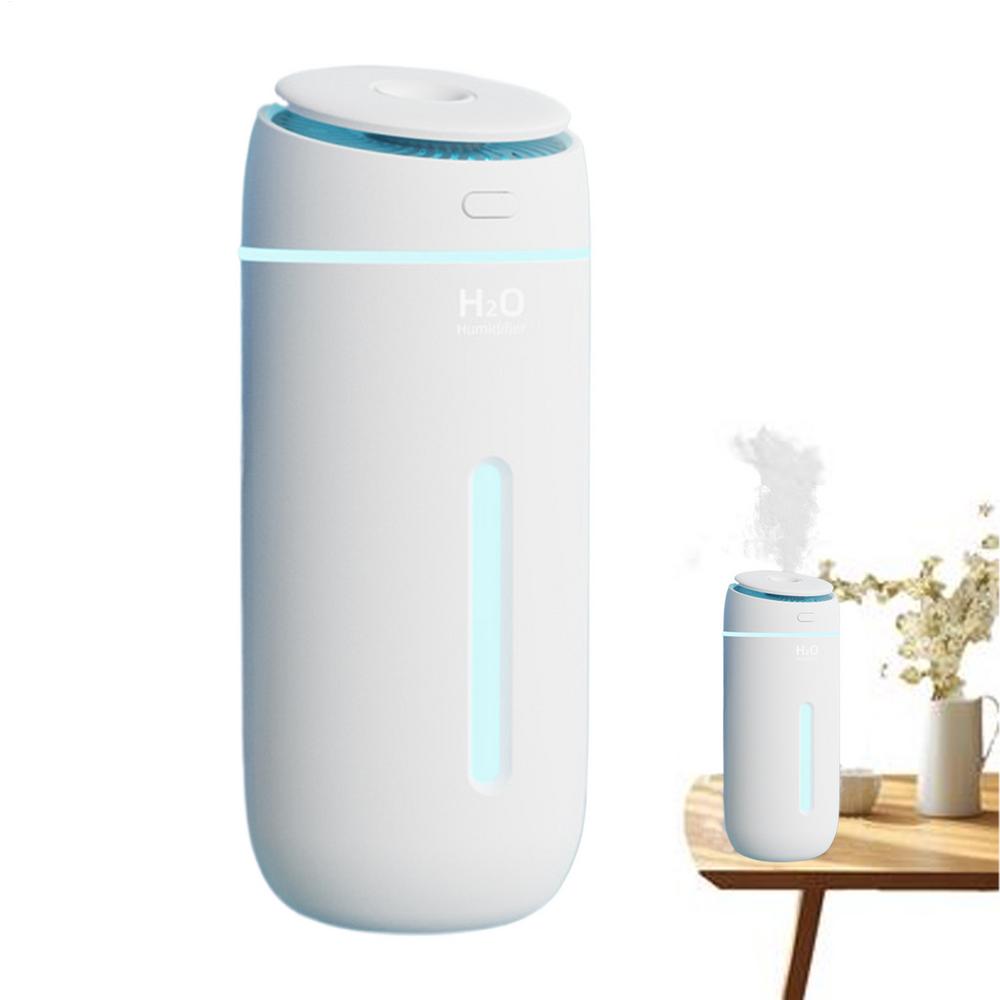 Small Humidifier For Bedroom 2 Modes Desktop USB Night Light 7-Color LED Bedside Humidifier For Bedside Table Workplace Dorm