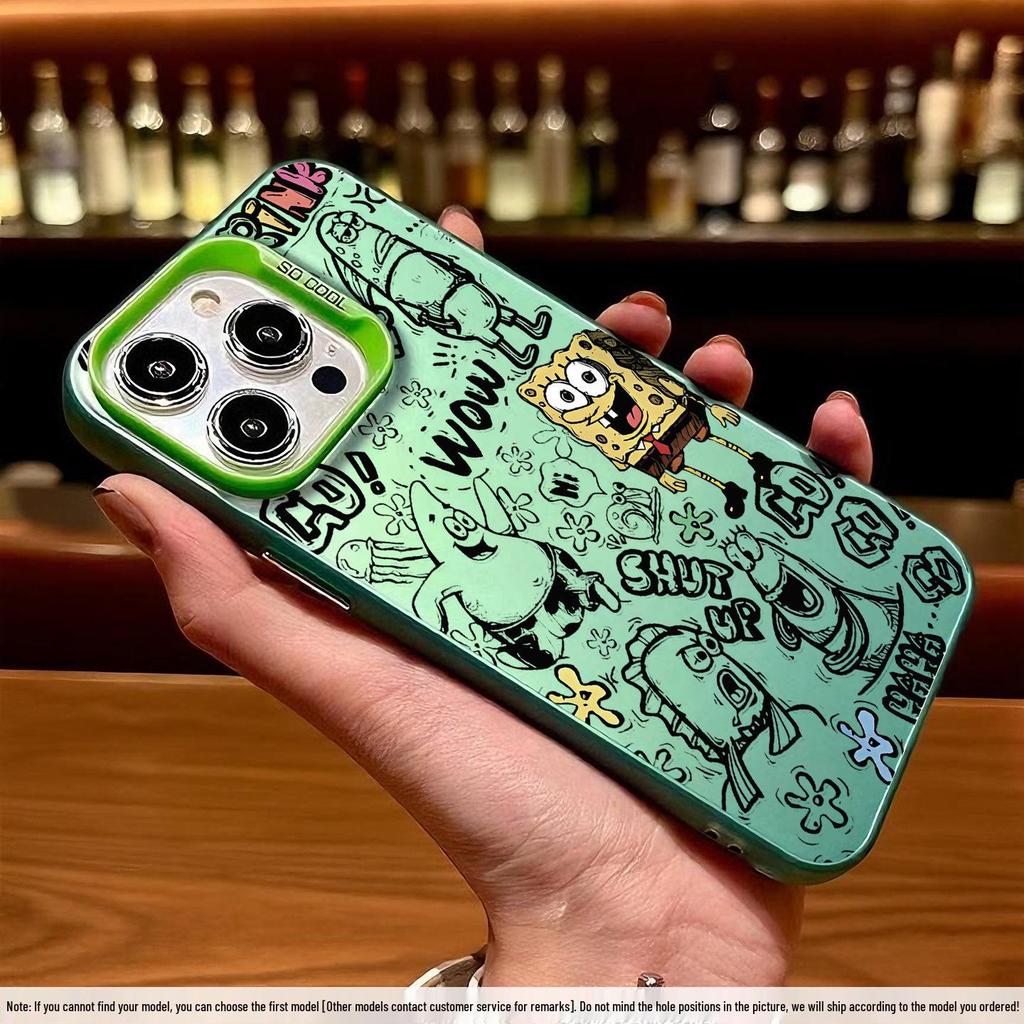 SpongeBob Handyhülle für iPhone 12 Pro Max/13/14/15/16/17, Silber, Nischen-Design