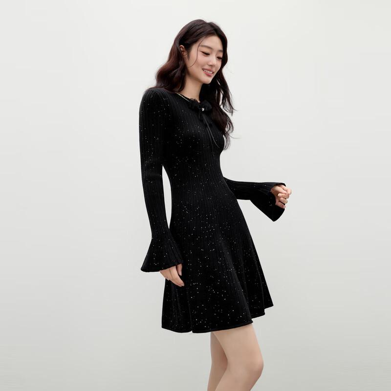 

Autumn Water Yiren Elegant Round Neck Dress L