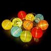 Solar Lantern String Lights 10 Leds Waterproof Garden String Light for Outdoor Yard Balcony Fences Porch Patio Party Decor