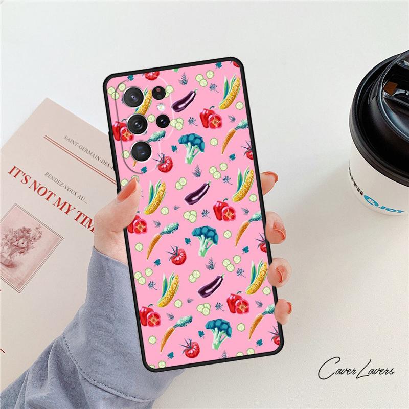 Веганские овощи Veggies чехол для телефона Для Samsung Galaxy S24 S25 S23 S22 Ultra Note 10 20 Plus S20 S21 FE Чехол For Note10 Pro(Plus)