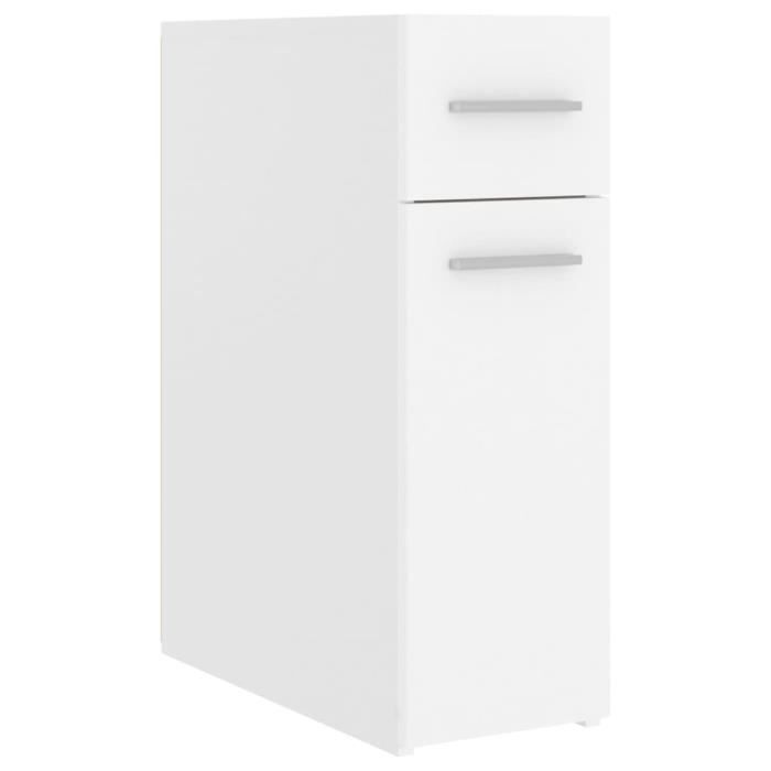 VidaXL Apothecary Cabinet White 20x45.5x60 Cm Chipboard 804211