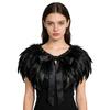 Gothic Feather Shawl Stage Makeup Ball Costume Accessories