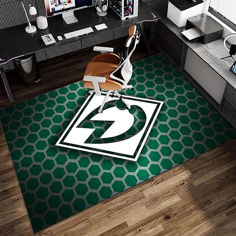 1PC Green Werder Symbol Rug Game Carpet, Floor Mat for Bedroom Living Room Entryway Rug, Home Decor Idea Gift for Christmas birthday