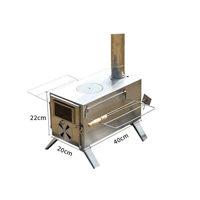 ZISIZ Portable Camping Tent Wood Stove