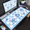 New Anime Mousepad Stitch And Angel Cute Office Deskmat 90x40cm Large Cartoon Gamer Cabinet Carpet Non-slip Keyboard Accessories