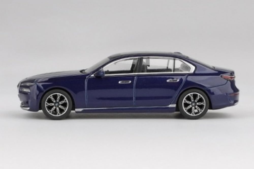 Sunrich MINI GT Scale BMW I7 xDrive60 Tanzanite Blue Metallic Finished Model 1/64 (Left-Hand Drive) MGT01111-L