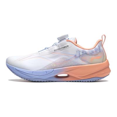 Li Ning Kids Ultra Light 21 Comfortable Soft Sole Non Slip Shock Absorption Low Top Running Shoes Kids Running Shoes White Pink YKFU012-8