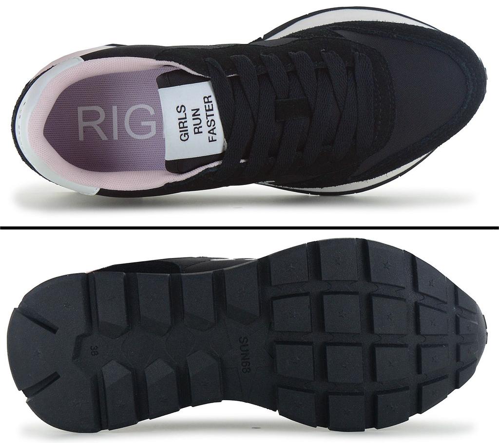 Sun68 Ally Solid - Adidași Damă Pantofi Negru Z36201-11 ORIGINAL