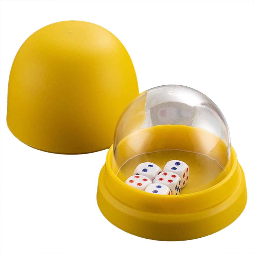 Dice Cup Prevention Cheat Secure Play Dice Shaker Set PP Crafted Perfect for Family Game Night Group Activities