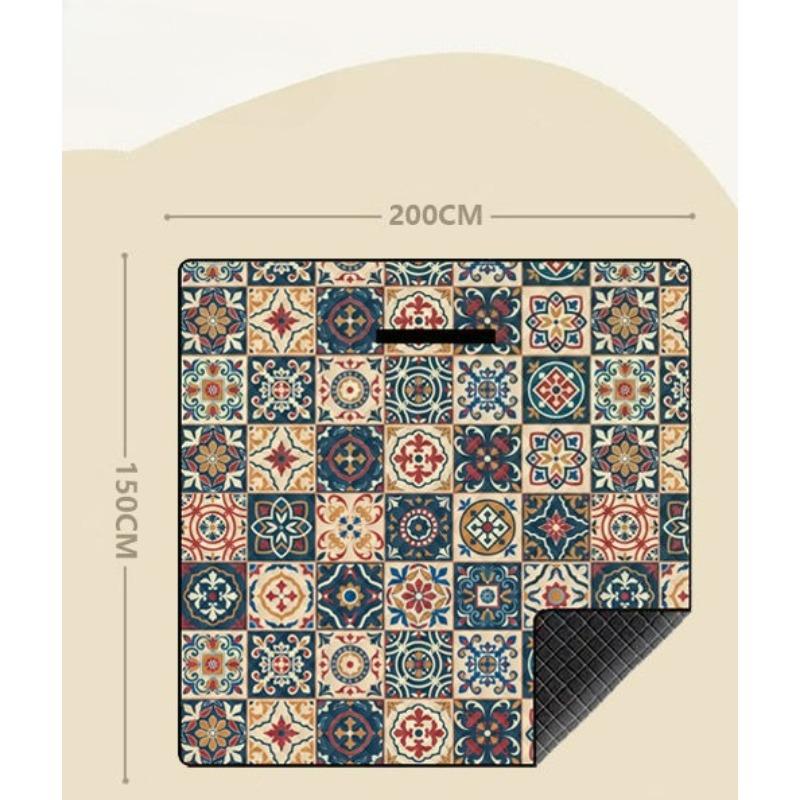 Bohemia Picnic Cloth Camping Waterproof Picnic Blanket Moisture-Proof Outdoor Beach Pad Tent Mats Foldable Park Mat