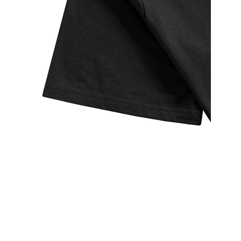 European Sizes Men's Comfortable Short Sleeve T-Shirt - Summer Casual Round Neck Tee with Themed Anime Casual Fit for Men