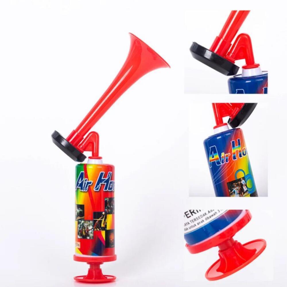 Soccer Horn Football Stadium Horn Handheld Soccer Air Cheering Horn Portable Handpush Pump Blast Air Horns for Sports Events