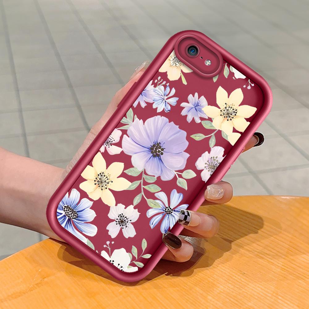 Soft Silicone Square Ladder Printing Pattern Phone Casing Full Cover Camera Shockproof Protection Rubber Case for iPhone Infinix Tecno OnePlus