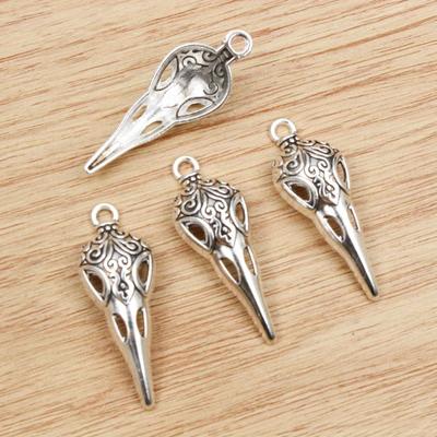 15 Stück 35x13mm Antike Vogel Schädel Skelett Charms Metalllegierung Anhänger DIY Charms DIY Schmuckherstellung Zubehör