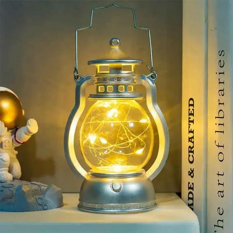 Led Retro Lantern Night Light Decoration Halloween Vintage Castle Hanging LED Light Retro Hanging Candle Holder Lantern Gift