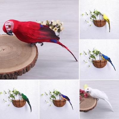 25/35 cm handgemachte Papagei Tier Vogel Rasen Figur Ornament Hof Garten Dekor