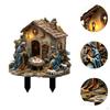 Jesus Birth Statue Yard Sign Gifts, Sculpture Crafts Acrylic Figurine, Garden Stake for Micro