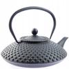 Cast Iron Kettle 1.25L Black Infuser With Strainer For Tea And Herbs