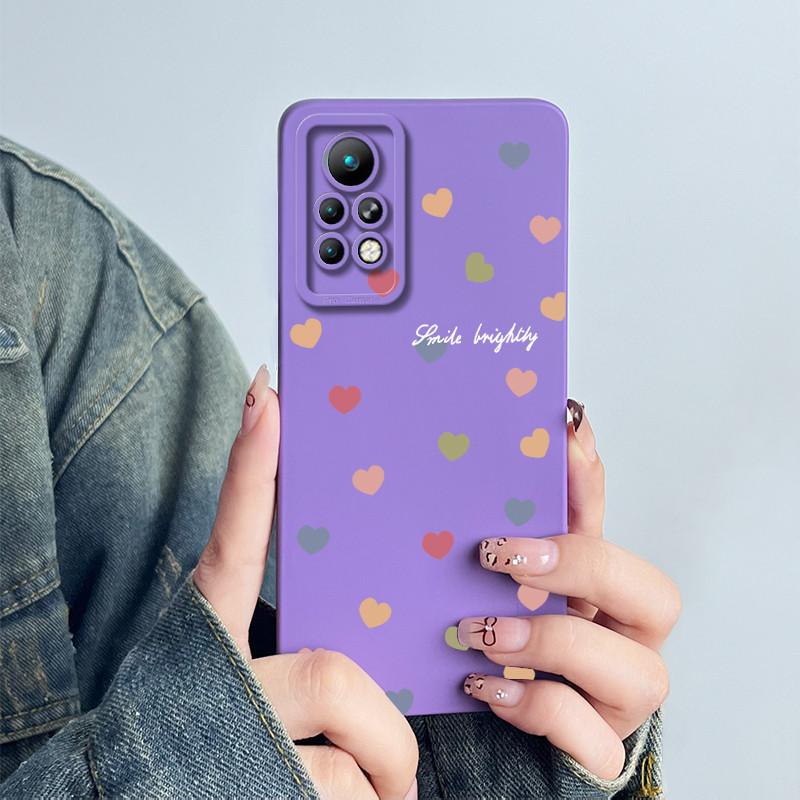 For Infinix Note 11 Pro X697 / Note 11s X698 Phone Case Cover Silicone Sweet Painted Shell Cartoon Funda Printed Casing Coque