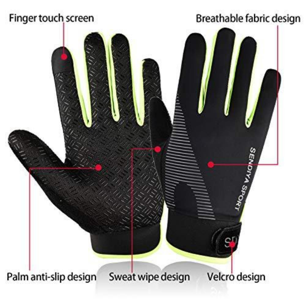 Summer sunscreen gloves cycling men and women ice silk breathable thin outdoor sports fishing non-slip touch screen High Quality Practical Daily Use