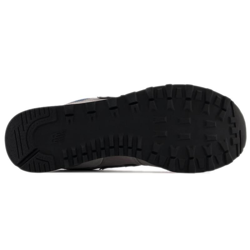 New Balance 574 Grey Navy White Leather Sneakers ML574OW2