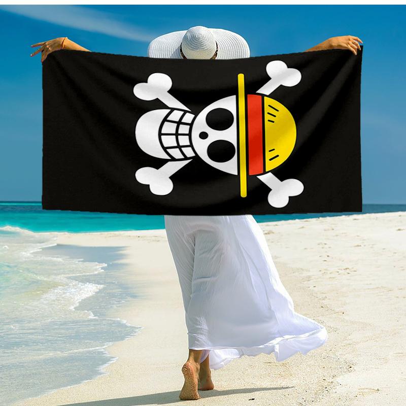 Ultra-Soft Beach Towel with One Piece Theme,Ideal for Pool - Camping, Diving - Perfect Travel Essential, Vibrant Beach Towel.