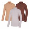 Kolon Sport Women'S Fleece-Lined Hiking Half-Zip Long Sleeve T-Shirt Oas Kut0477W