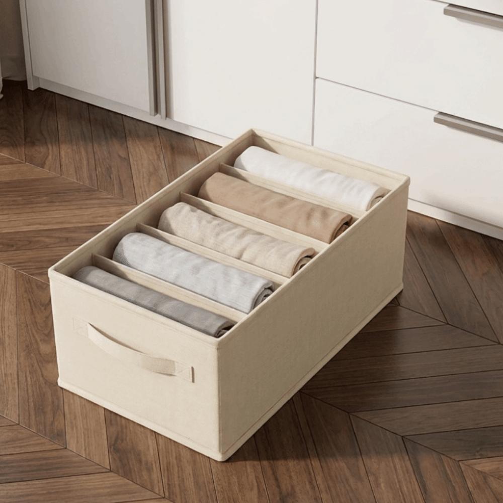 Large Capacity 5 Grids Handbag Storage Box Folding Handbag Organizer Wardrobe