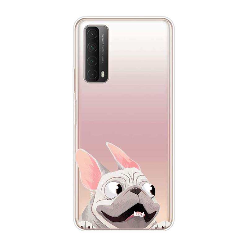 Cute Brindle Frenchie Puppy For Huawei Y9S Y6S Y8S Y9A Y7A Y8P Y7P Y5P Y6P Y7 Y6 Y5 Pro Prime 2020 2019 Soft Phone Case