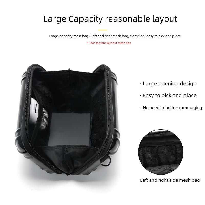 Portable Transparent PVC Mini Luggage Bag: Multi-Function Travel Messenger Bag for Phones and Accessories