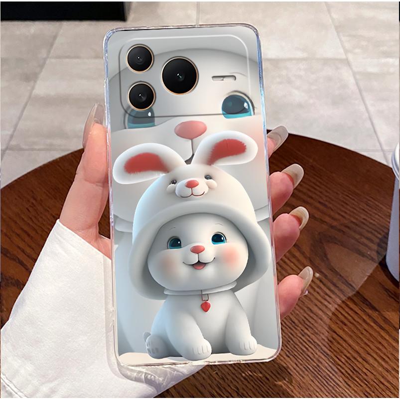 Cute Panda Cat Rabbit Pattern Phone Case For Honor Power2 Transparent TPU Silicone Shockproof Soft Casing For Honor Power2 Shell