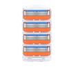 Five Layer Razor Blades Manual Shaving Replacement Heads Compatible with Multiple Razor Handles for Smooth Close Shave Durable Design