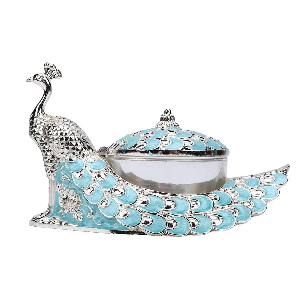 Peacock Sugar Jar Vintage Exquisite Embossed Metal Sugar Canister with Lid and Spoon for Home Hotel Coffee Shop