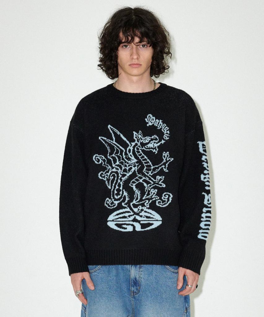 MAHAGRID Firedrake Knit Sweater Black(Mg2Efmk603A)