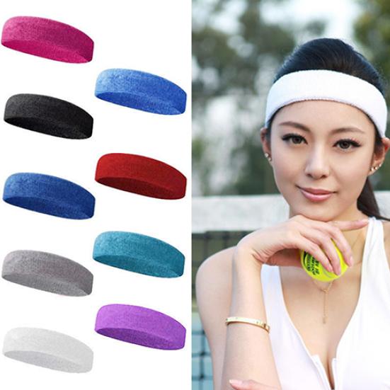 Unisex Sports Yoga Fitness Stretch Sweat Sweatband Hair Band Headband Headwear