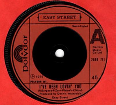 7-Zoll Schallplatte EASY STREET - I've Been Lovin' You  2058711 Polydor 1976 UK Rock Gebraucht
